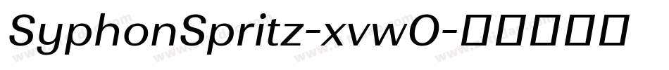 SyphonSpritz-xvwO字体转换
