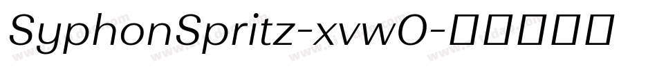 SyphonSpritz-xvwO字体转换