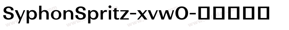 SyphonSpritz-xvwO字体转换