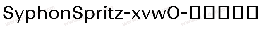 SyphonSpritz-xvwO字体转换
