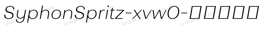 SyphonSpritz-xvwO字体转换