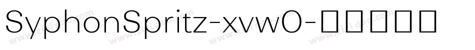 SyphonSpritz-xvwO字体转换
