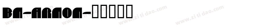 BN-ArNoN字体转换