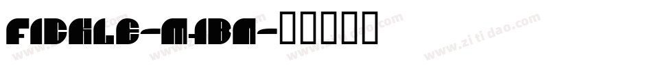 Fickle-M7Bn字体转换