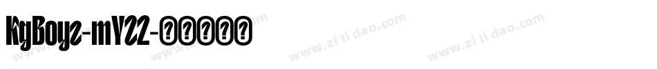 KgBoyz-mYZ2字体转换