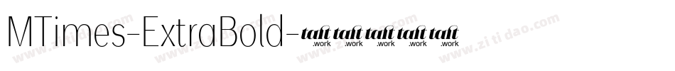 MTimes-ExtraBold字体转换
