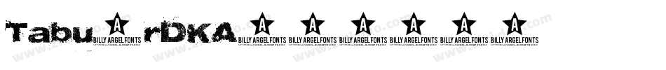 Tabu-rDKA字体转换