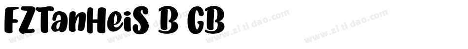 FZTanHeiS-B-GB字体转换