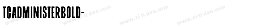 TCAdministerBold字体转换