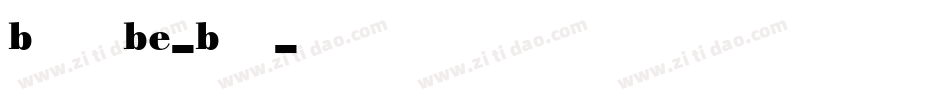 BodoniBE-Bold字体转换