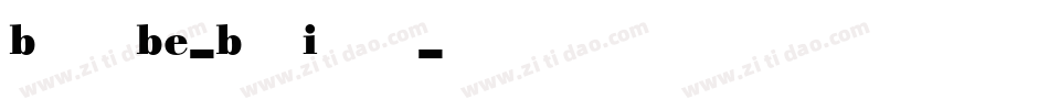 BodoniBE-BoldItalic字体转换