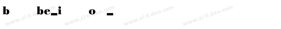 BodoniBE-ItalicOsF字体转换