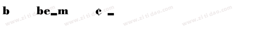 BodoniBE-MediumCn字体转换