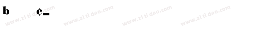 BodoniC字体转换