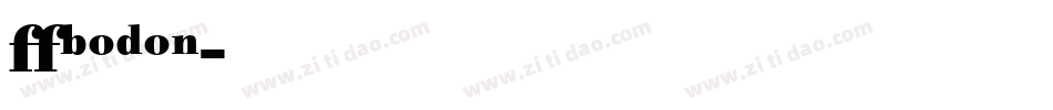 VBODON字体转换
