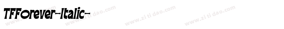 TFForever-Italic字体转换