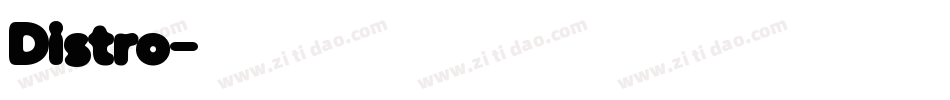 Distro字体转换