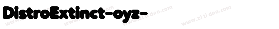 DistroExtinct-oyz字体转换