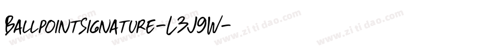 BallpointSignature-L3J9W字体转换