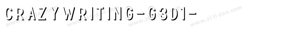CrazyWriting-g3d1字体转换