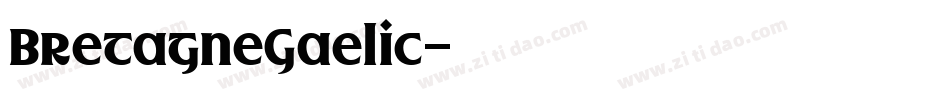BretagneGaelic字体转换