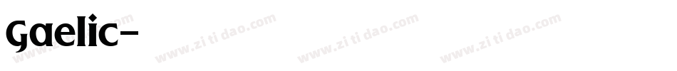 Gaelic字体转换