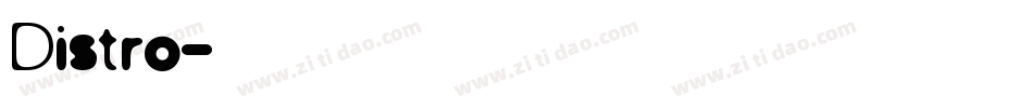 Distro字体转换
