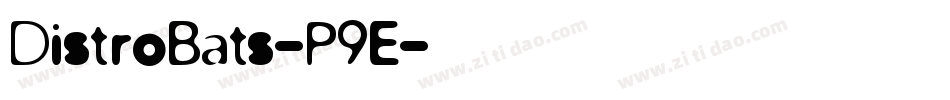 DistroBats-P9E字体转换