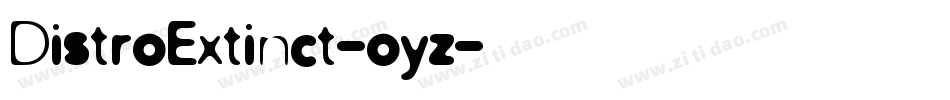 DistroExtinct-oyz字体转换
