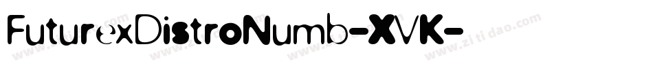 FuturexDistroNumb-XVK字体转换
