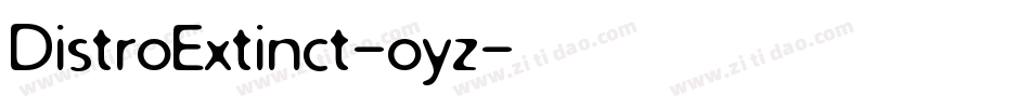 DistroExtinct-oyz字体转换