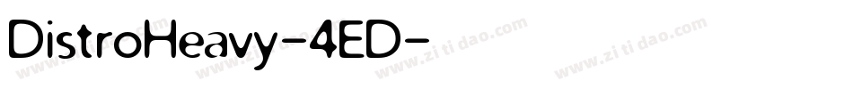 DistroHeavy-4ED字体转换