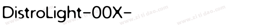 DistroLight-00X字体转换