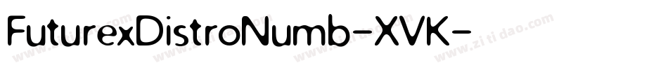 FuturexDistroNumb-XVK字体转换