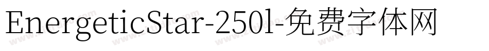 EnergeticStar-250l字体转换