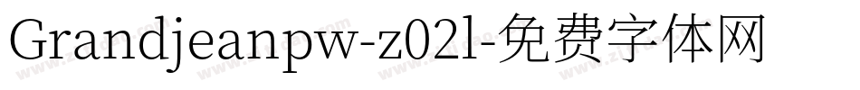 Grandjeanpw-z02l字体转换