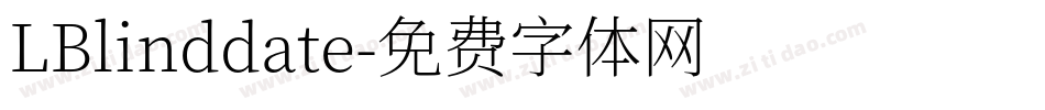 LBlinddate字体转换