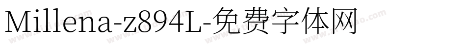 Millena-z894L字体转换