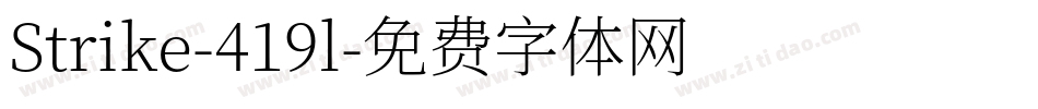 Strike-419l字体转换