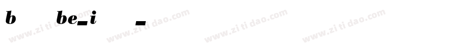BodoniBE-Italic字体转换