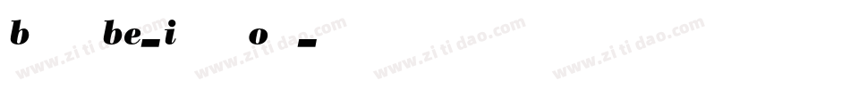 BodoniBE-ItalicOsF字体转换