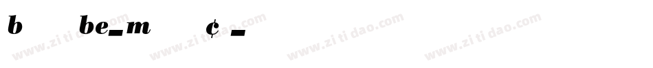 BodoniBE-MediumCn字体转换