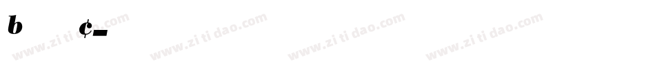 BodoniC字体转换