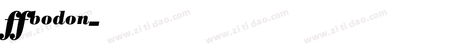 VBODON字体转换