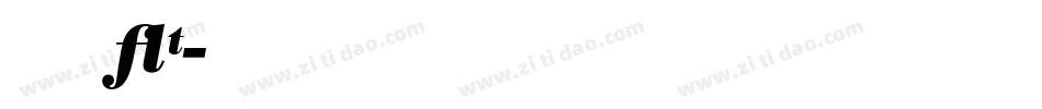 bodoniXT字体转换