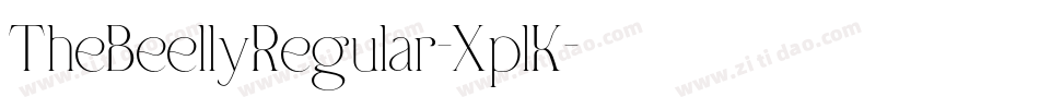 TheBeellyRegular-XplK字体转换