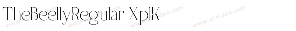 TheBeellyRegular-XplK字体转换