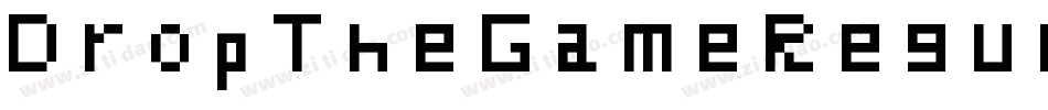 DropTheGameRegular-rg22y字体转换