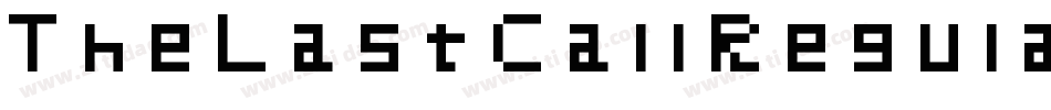 TheLastCallRegular-vr7D字体转换