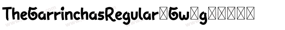 TheGarrinchasRegular-Gw2g字体转换